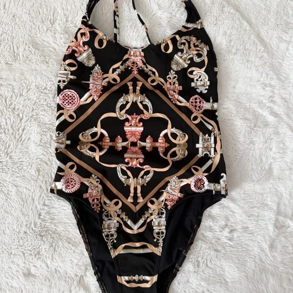 NWT! HERMÈS Grace Swimsuit Black FR size 38